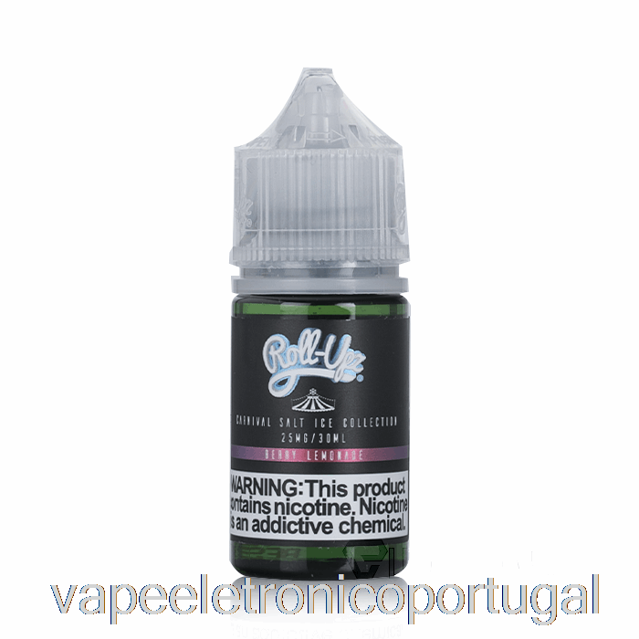 Vape Eletrônico Ice Berry Limonada Sal - Carnaval - Suco Roll Upz - 30ml 50mg